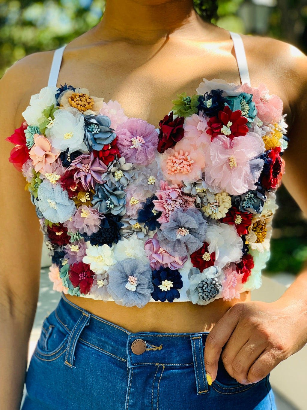 Fancy in Floral Bustier