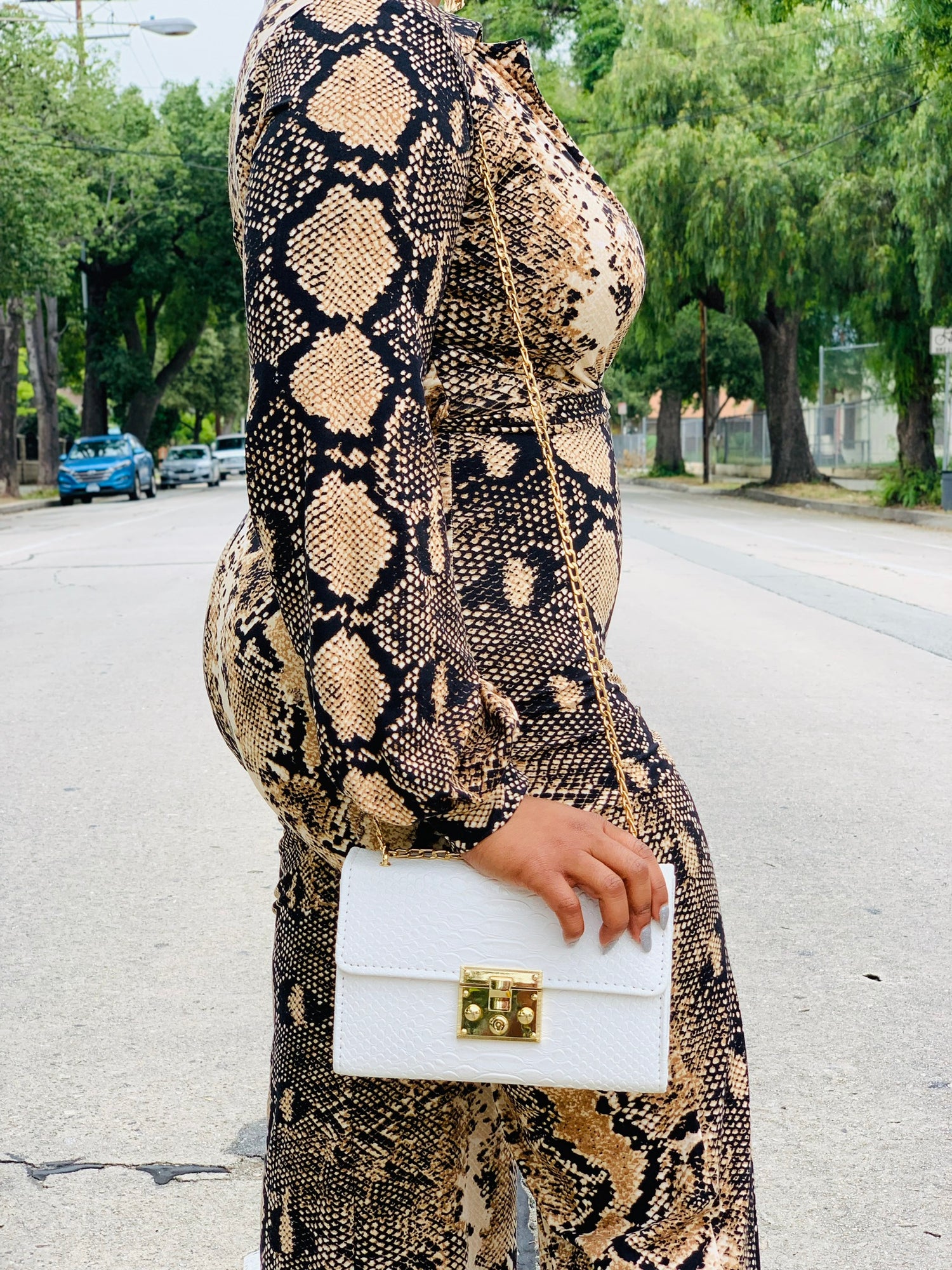 Cute In Croc Skin Bag - Lavish Accessories & Shoe House