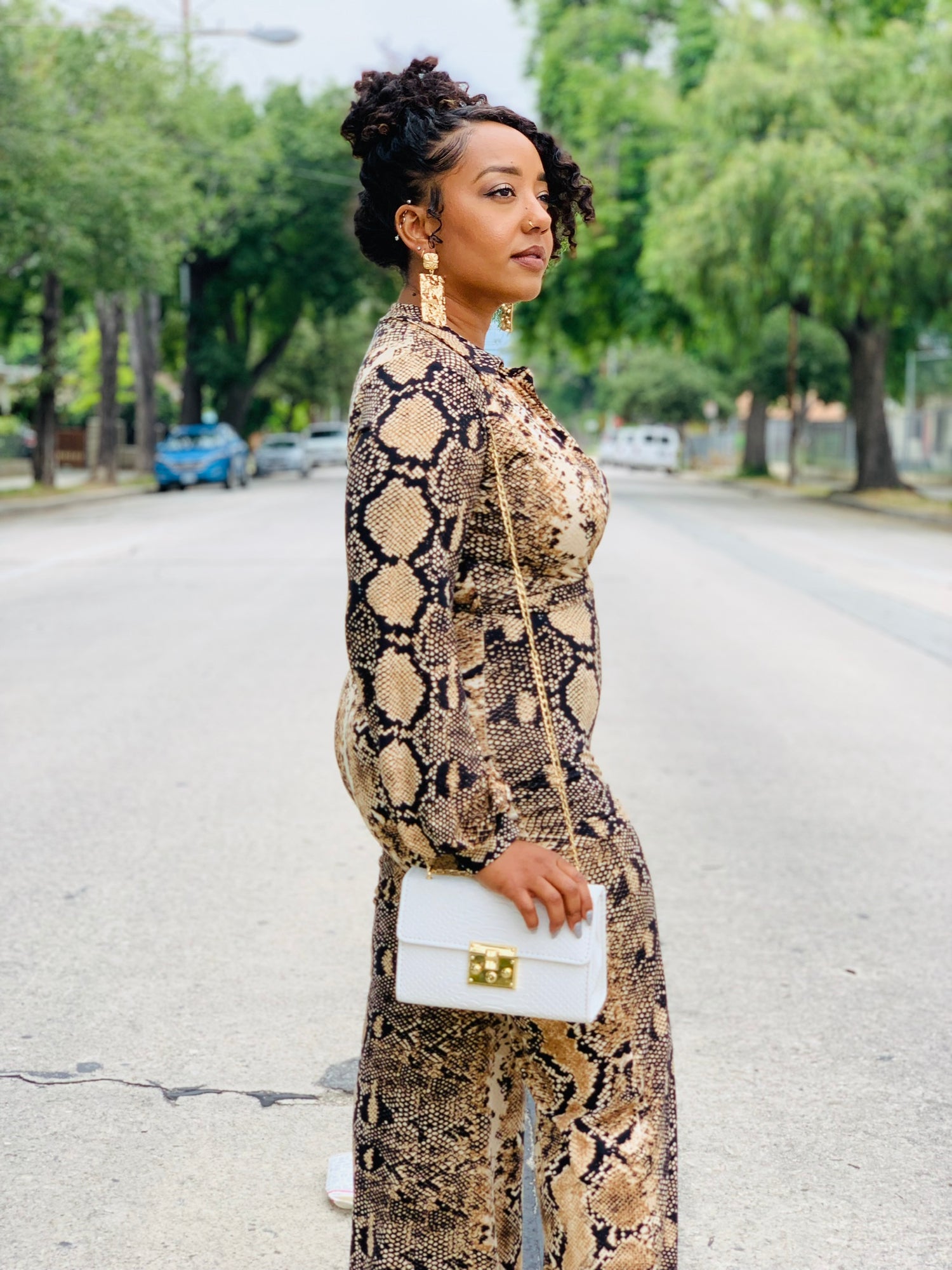 Wrapped In Snakeskin Jumpsuit - Lavish Accessories & Shoe House